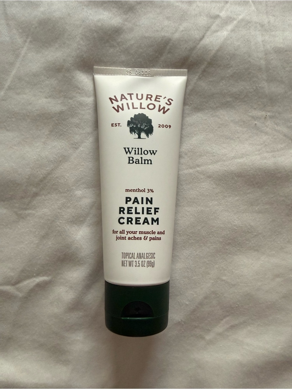 Willow Balm Pain Relief Cream - Green/White